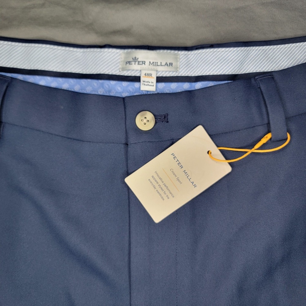 Peter Millar Crown Sport Golf Shorts Mens Size 48R Navy Blue Performance Stretch